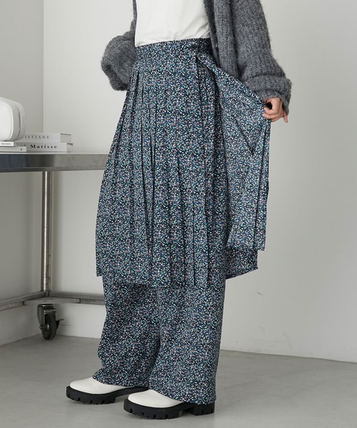 forksy.(フォルクシー)の「【forksy.】ラッププリーツスカートセットパンツ(その他パンツ・レディース・ブラック系2/ブラック系1/ブラック系3・FREE)」の10枚目の写真
