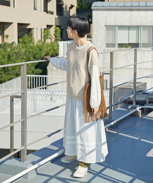 BASCO バスコ　コットンリネンベスト　美品 BASCO バスコ コットンリネンベスト 美品 2025年最新】basco