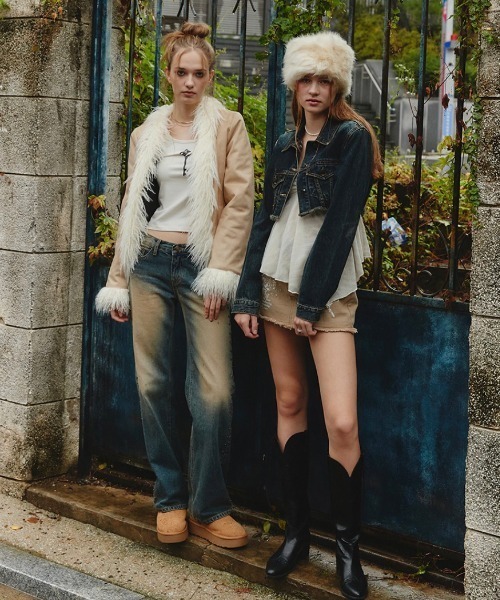 CRANK（クランク）の「韓国ブランド CRANK クランク MUSTANG FUR