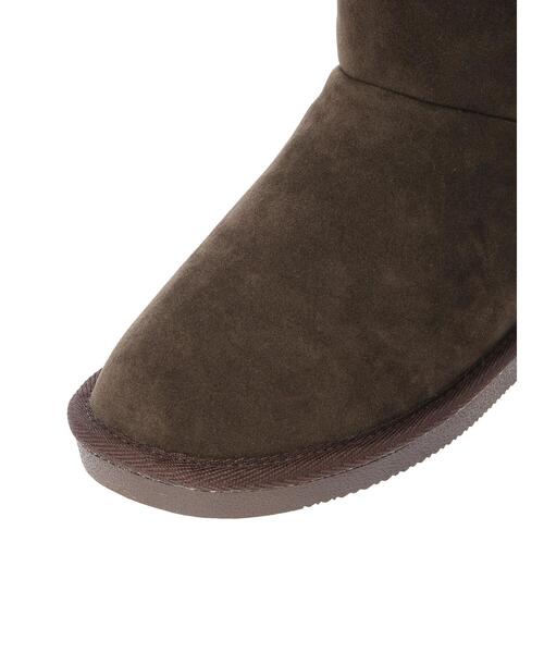 Samansa Mos2(サマンサ モスモス)の「サイドゴアフェイクムートンブーツ(ブーツ・レディース・ブラウン/ベージュ・M/L)」の9枚目の写真