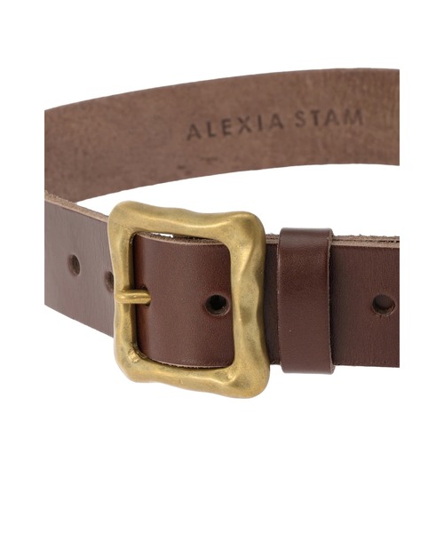 ALEXIA STAM（アリシアスタン）の「Leather Wide Belt/レザーワイドベルト（ベルト・レディース・ブラウン/ブラック・FREE）」の22枚目の写真