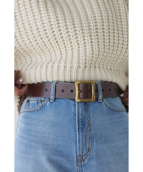 ALEXIA STAM（アリシアスタン）の「Leather Wide Belt/レザーワイドベルト（ベルト・レディース・ブラウン/ブラック・FREE）」の11枚目の写真