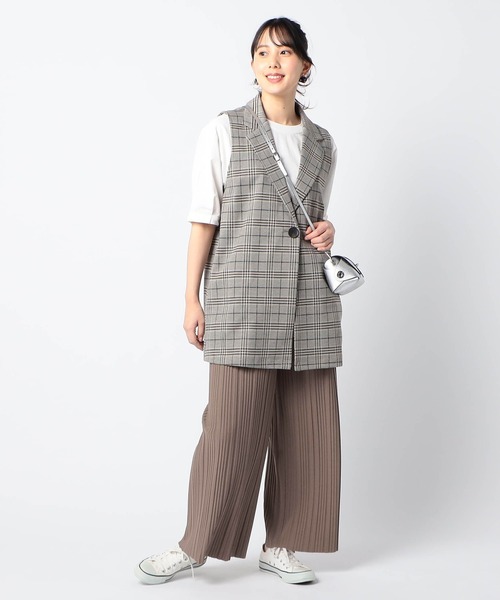 Grand PARK(グランドパーク)の「カットオフ可能 BOXプリーツパンツ(その他パンツ・レディース・ブラウン/カーキ/ネイビー/ライトグリーン・LARGE/MEDIUM)」の12枚目の写真