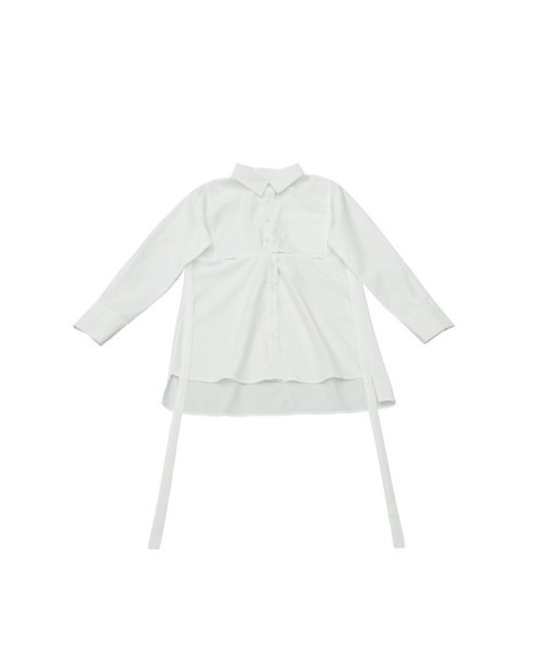 Uenui(ウニュイ)の「【ZOZO限定】センター スリット デザインシャツ(シャツ/ブラウス・レディース・ブラック/ホワイト・FREE)」の8枚目の写真