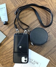 lit.Cy | マルチウェイコインケース付きスマホショルダーストラップ　iPhoneケース(スマホケース/カバー)
