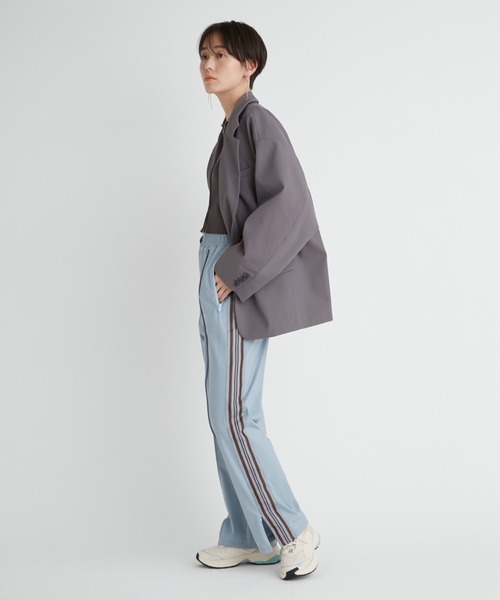 emmi（エミ）の「【emmi atelier】サイドライントラックパンツ（スウェットパンツ・レディース・ライトブルー/パープル・0/1）」の13枚目の写真