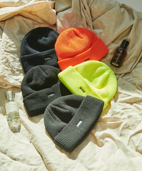 Healthknit（ヘルスニット）の「『Healthknit/ヘルスニット』ロゴニットワッチ（ニットキャップ/ビーニー・メンズ・オレンジ系1/イエロー系1/ブラック/ネイビー/チャコール・FREE）」の8枚目の写真