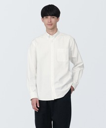 無印良品 | 紳士　洗いざらしオックスボタンダウン長袖シャツ(シャツ/ブラウス)