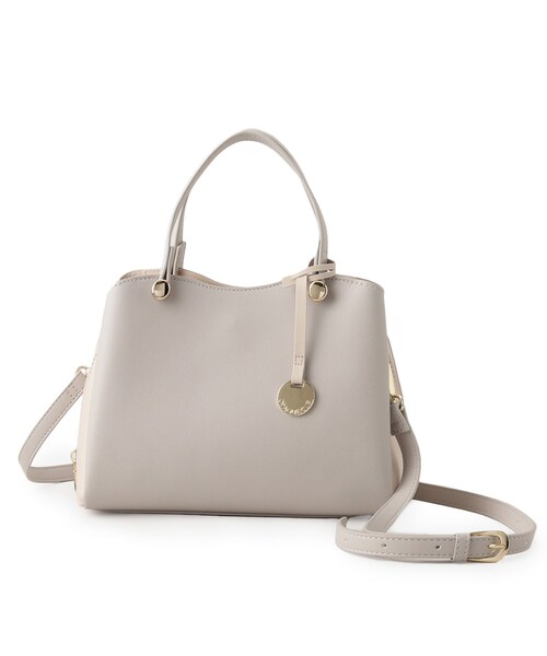 OPAQUE.CLIP（オペークドットクリップ）の「◆【2WAY】ミドルサイズボストンバッグ（ボストンバッグ・レディース・ブラック/ベージュ系その他7/イエロー系4/ブルー系4・00）」の2枚目の写真