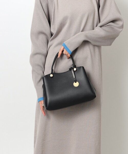 OPAQUE.CLIP（オペークドットクリップ）の「◆【2WAY】ミドルサイズボストンバッグ（ボストンバッグ・レディース・ブラック/ベージュ系その他7/イエロー系4/ブルー系4・00）」の5枚目の写真