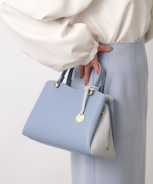 OPAQUE.CLIP（オペークドットクリップ）の「◆【2WAY】ミドルサイズボストンバッグ（ボストンバッグ・レディース・ブラック/ベージュ系その他7/イエロー系4/ブルー系4・00）」の19枚目の写真