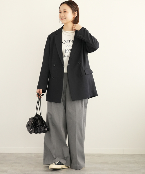 SLOBE IENA(スローブイエナ)の「【Casselini/キャセリーニ】フリルスパンコールバッグ(クラッチバッグ・レディース・ブラック・FREE)」の4枚目の写真