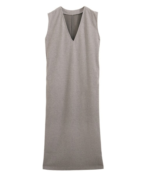 nouvellemoi（ヌーベルモイ）の「Vネックロングジャンパースカート（ジャンパースカート・レディース・アイボリー/ブラック/グレー/モカ・S/L/M）」の12枚目の写真