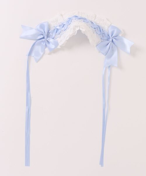 Catherine Cottage（キャサリンコテージ）の「レースアップリボンヘッドドレス（その他ヘアアクセサリー・レディース・レッド系2/レッド系1/サックスブルー/オフホワイト/ピンク/ネイビー・FREE）」の4枚目の写真