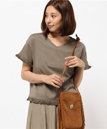 La TOTALITE | フリンジVネックカットソー◆(Tシャツ/カットソー)