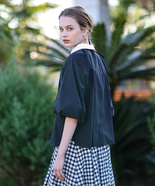 DRESSTERIOR(ドレステリア)の「◆【2WAY】バルーンスリーブブラウス(シャツ/ブラウス・レディース・ブラック/オフホワイト・38/36/34)」の15枚目の写真