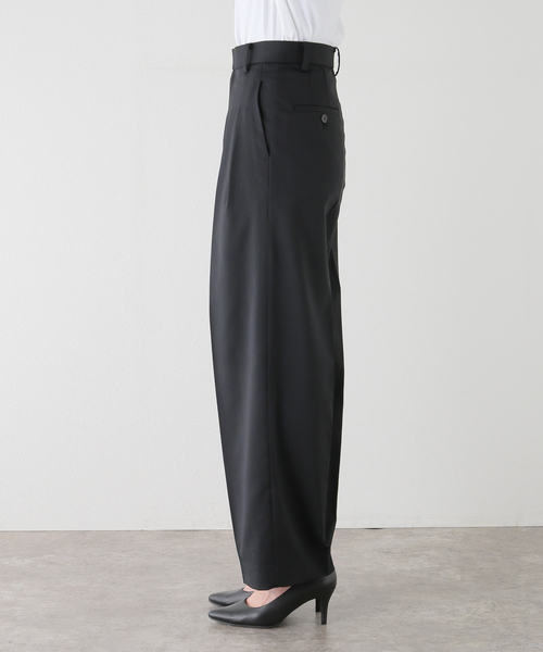 plage（プラージュ）の「WOOL スラックス (black)（スラックス