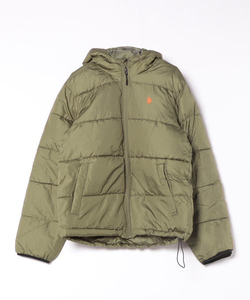【セール】【W】【it】【ut25】【U.S. POLO ASSN./ユーエスポロアッスン】ROLLED PADDED PUFFER JACKET（ダウンジャケット/コート）｜U.S. POLO ASSN.（ユーエスポロアッスン）