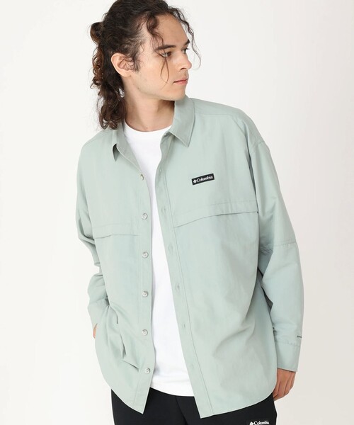 Columbia（コロンビア）の「撥水 UVカット Columbia／メンズ トルネードリムロングスリーブ シャツジャケット／コロンビア（シャツ/ブラウス・メンズ・ホワイト系その他/グリーン/ブルー系その他/ブラック/ベージュ/ネイビー/ブルー/ブルーグリーン・S/M/L/XL）」の8枚目の写真