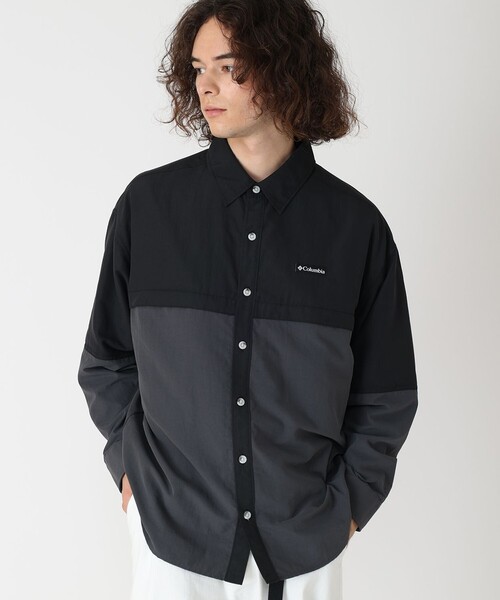 Columbia（コロンビア）の「撥水 UVカット Columbia／メンズ トルネードリムロングスリーブ シャツジャケット／コロンビア（シャツ/ブラウス・メンズ・ホワイト系その他/グリーン/ブルー系その他/ブラック/ベージュ/ネイビー/ブルー/ブルーグリーン・S/M/L/XL）」の3枚目の写真