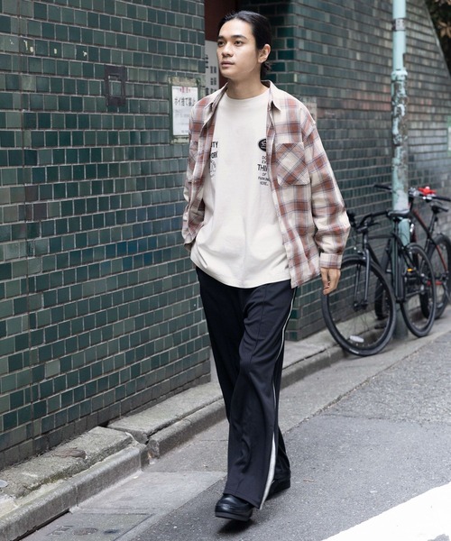 niko and...（ニコアンド）の「ジャージトラックパンツ（その他パンツ・メンズ・ブラック/ネイビー/モカ・MEDIUM/LARGE）」の19枚目の写真