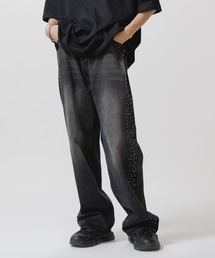 ブラック/ターコイズ サイドデザインパンツ　Ｌサイズ ブラック/ターコイズ サイドデザインパンツ Lサイズ