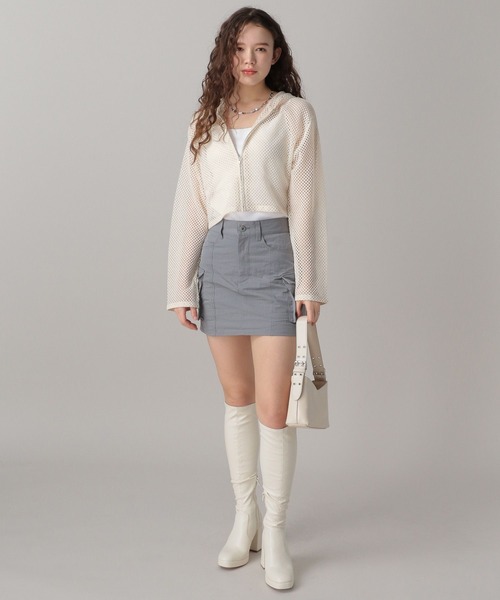 FOREVER 21(フォーエバー トゥエンティーワン)の「【2024SS】カーゴミニスカート(スカート・レディース・グレー/ブラック・SMALL/MEDIUM)」の4枚目の写真