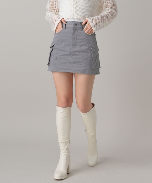 FOREVER 21(フォーエバー トゥエンティーワン)の「【2024SS】カーゴミニスカート(スカート・レディース・グレー/ブラック・SMALL/MEDIUM)」の6枚目の写真