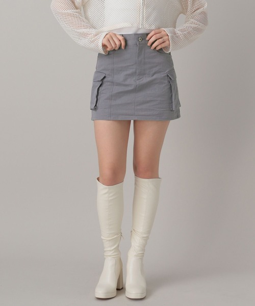 FOREVER 21(フォーエバー トゥエンティーワン)の「【2024SS】カーゴミニスカート(スカート・レディース・グレー/ブラック・SMALL/MEDIUM)」の7枚目の写真