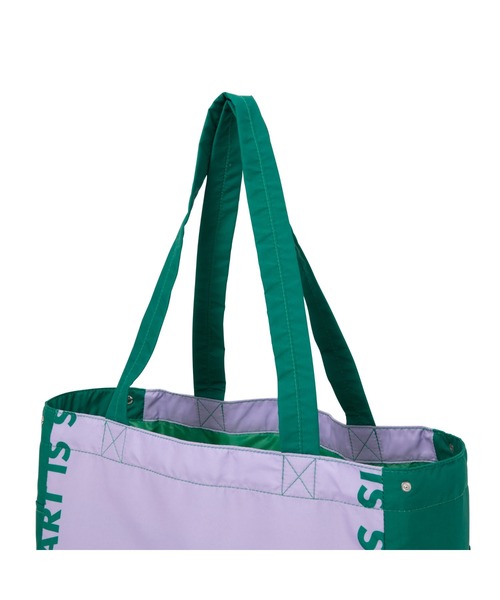 Francfranc（フランフラン）の「バイカラー 保冷レジカゴバッグ パープル（トートバッグ・レディース・パープル・FREE）」の4枚目の写真