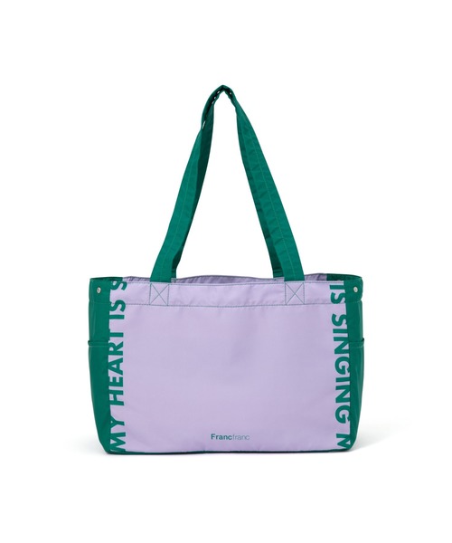バイカラー 保冷レジカゴバッグ パープル（トートバッグ）｜Francfranc