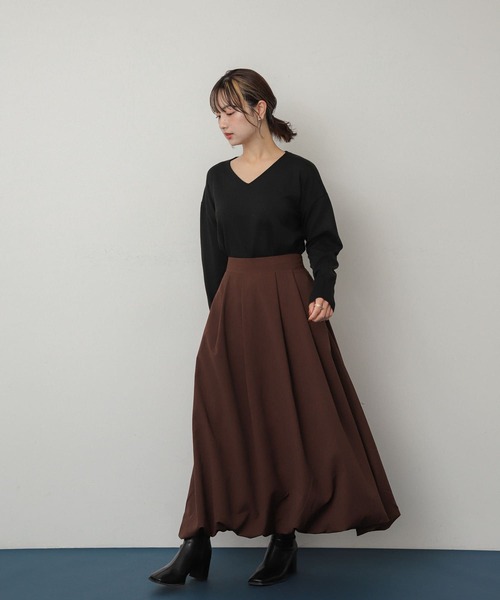 MISTREASS バルーンスカート MISTREASS Ribbon Jacquard Balloon Skirt