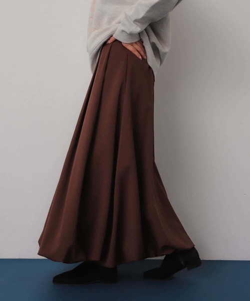 SENSE OF PLACE by URBAN RESEARCH(センスオブプレイスバイアーバンリサーチ)の「バルーンスカート(スカート・レディース・ブラック/ベージュ/オフホワイト/ブルー/チャコールグレー/ネイビー/ブラウン・SMALL/MEDIUM)」の21枚目の写真