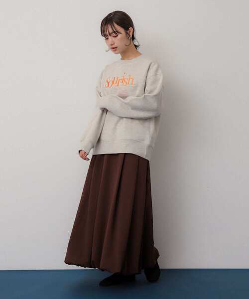 SENSE OF PLACE by URBAN RESEARCH(センスオブプレイスバイアーバンリサーチ)の「バルーンスカート(スカート・レディース・ブラック/ベージュ/オフホワイト/ブルー/チャコールグレー/ネイビー/ブラウン・SMALL/MEDIUM)」の22枚目の写真