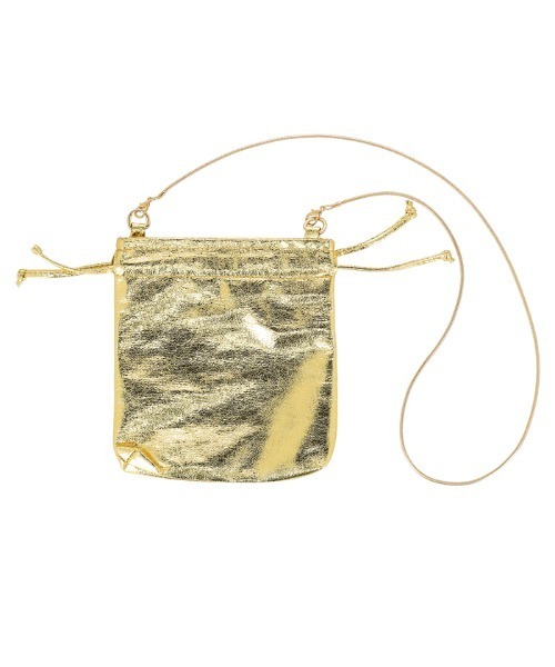 coca(coca)(コカ)の「【WEB限定セール】メタリック巾着チェーンバック(ショルダーバッグ・レディース・シルバー/ゴールド・ONE SIZE)」の17枚目の写真
