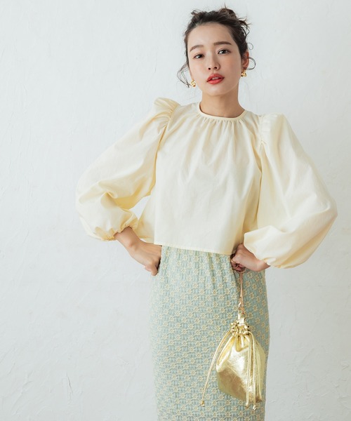 coca(coca)(コカ)の「【WEB限定セール】メタリック巾着チェーンバック(ショルダーバッグ・レディース・シルバー/ゴールド・ONE SIZE)」の16枚目の写真