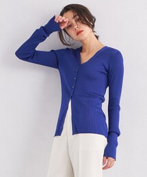 green label relaxing（グリーンレーベルリラクシング）の「<SEASONAL COLLECTION>リブ Vネック カーディガン（カーディガン/ボレロ）」