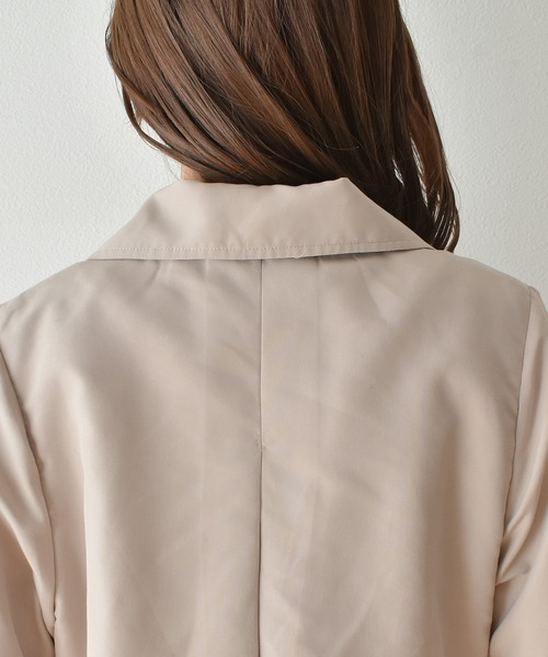 ems excite（エムズエキサイト）の「ピーチプリーツトレンチ（トレンチコート・レディース・ライトブラウン/ブラック/ナチュラル・FREE）」の15枚目の写真