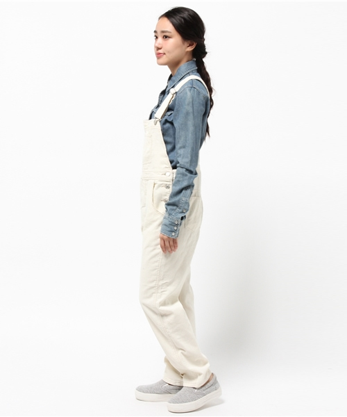 Heather（ヘザー）の「コーデュロイサロペット　566381（サロペット/オーバーオール・レディース・ネイビー/オフホワイト・FREE）」の4枚目の写真