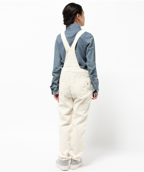 Heather（ヘザー）の「コーデュロイサロペット　566381（サロペット/オーバーオール・レディース・ネイビー/オフホワイト・FREE）」の5枚目の写真