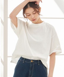 さらひやりコットン　プチハイ５分袖Ｔシャツ