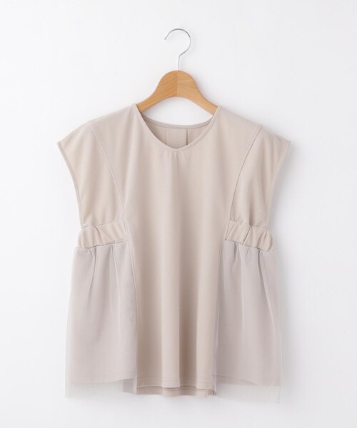 &Bridge(アンドブリッジ)の「artemarvel ウエストマークVネックブラウス(シャツ/ブラウス・レディース・ダークグリーン/スミクロ/オフホワイト/グレー・02)」の4枚目の写真
