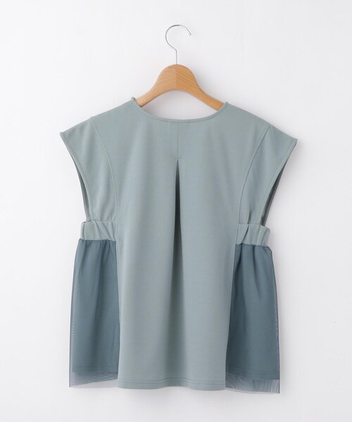 &Bridge(アンドブリッジ)の「artemarvel ウエストマークVネックブラウス(シャツ/ブラウス・レディース・ダークグリーン/スミクロ/オフホワイト/グレー・02)」の6枚目の写真