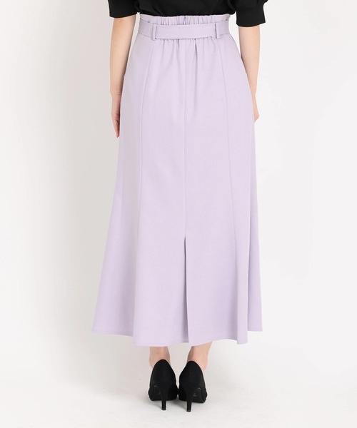 STRAWBERRY-FIELDS（ストロベリーフィールズ）の「ﾍﾞﾙﾄ付きﾏｰﾒｲﾄﾞｽｶｰﾄ（スカート・レディース・ラベンダー/オフホワイト/グレー/ブラック/ブルーグリーン・2/1）」の9枚目の写真