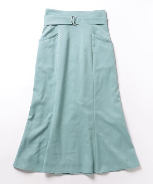 STRAWBERRY-FIELDS（ストロベリーフィールズ）の「ﾍﾞﾙﾄ付きﾏｰﾒｲﾄﾞｽｶｰﾄ（スカート・レディース・ラベンダー/オフホワイト/グレー/ブラック/ブルーグリーン・2/1）」の7枚目の写真