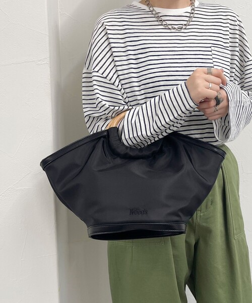 Woods（ウッズ）の「【Woods/ウッズ】ウッドリングハンドルトートバッグ（トートバッグ・レディース・ブラウン/ブラック・FREE）」の12枚目の写真