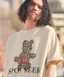 mt8935- ビッグシルエットプリントTシャツ（Leopard Teddy）