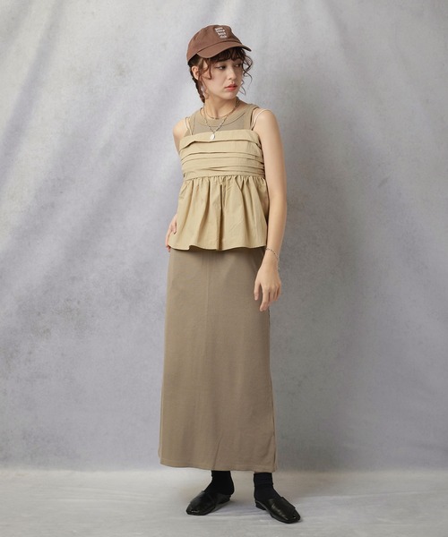 Lull（ルル）の「【Lull / ルル】サーマルアメスリワンピ（ワンピース・レディース・ブラック/杢グレー/ベージュ・ONESIZE）」の12枚目の写真