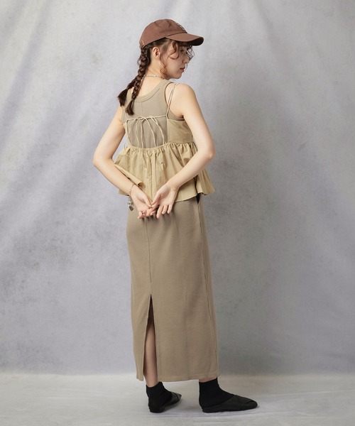 Lull（ルル）の「【Lull / ルル】サーマルアメスリワンピ（ワンピース・レディース・ブラック/杢グレー/ベージュ・ONESIZE）」の13枚目の写真