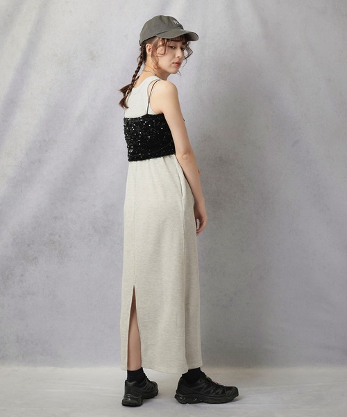 Lull（ルル）の「【Lull / ルル】サーマルアメスリワンピ（ワンピース・レディース・ブラック/杢グレー/ベージュ・ONESIZE）」の15枚目の写真